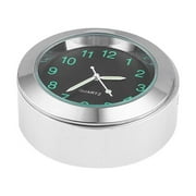 Silver Handlebar Motorcycle Clock - Universal 22MM/25MM Mount, High-Quality Billet Aluminum, Easy Installation